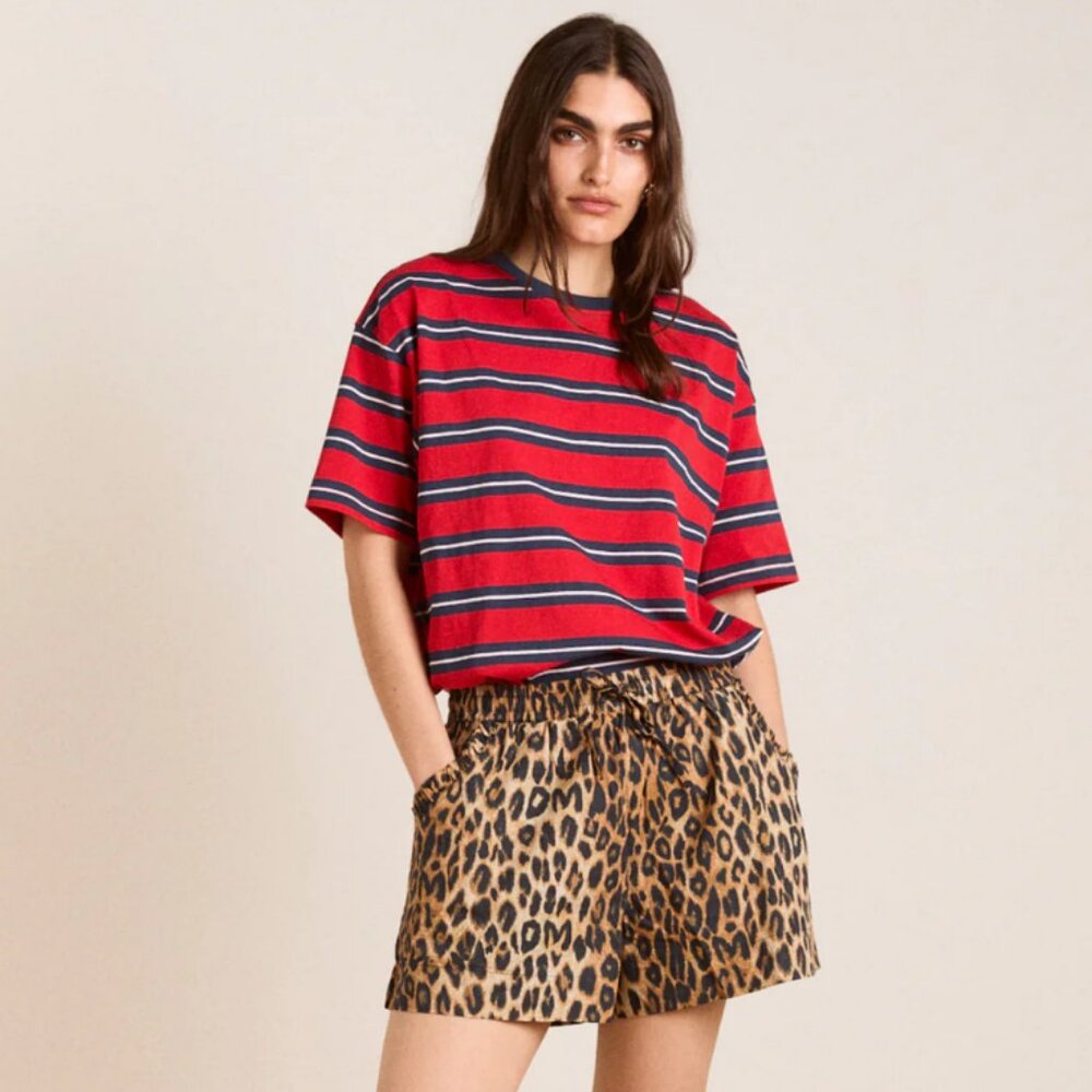Damson Madder perfect leopard drawstring shorts